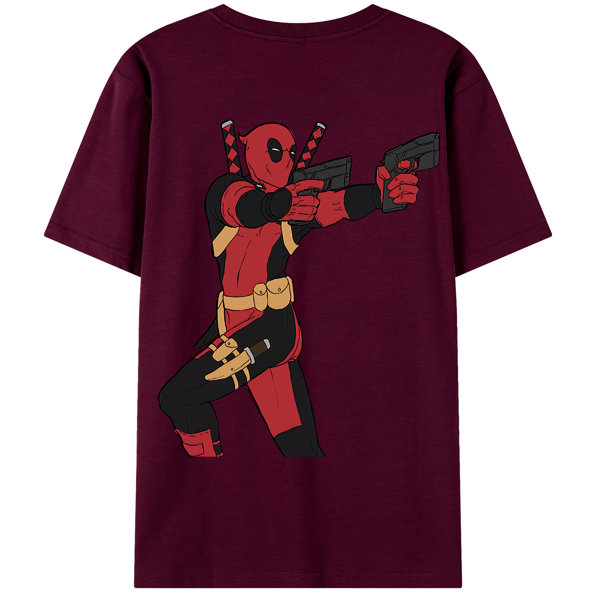 （画像用） Deadpool デッドプール レディース半袖Tシャツ(バックプリント)